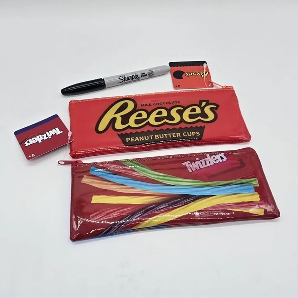 Reese’s & Twizzlers Pencil Case Set 2 Novelty Zip Pouches
